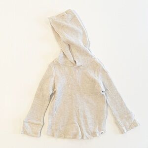 GAP 18-24M long sleeve hooded waffle tee